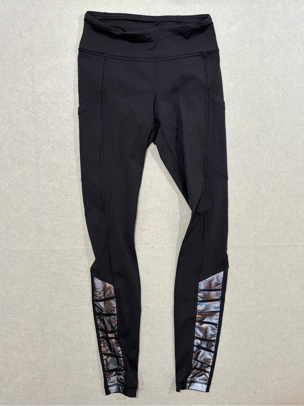 lululemon athletica Black Performance Leggings with Side Pockets